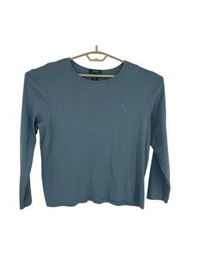 Lauren Ralph Lauren Women's Long-Sleeve Crewneck T-Shirt Size 2X